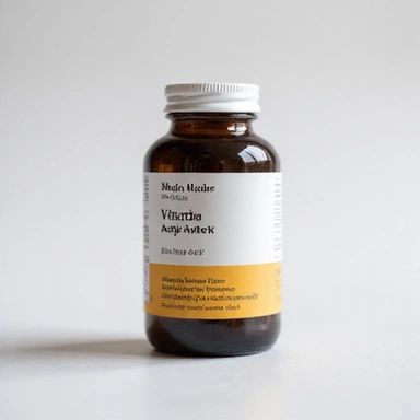 Natural men's vitamin complex bottle with premium packaging