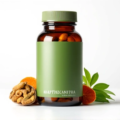 Adaptogenic herbs energy supplement for stress and fatigue