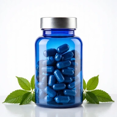 Premium men's multivitamin complex bottle with natural ingredients